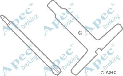 APEC BRAKING kit565 -  Комплектующие, тормозные колодки